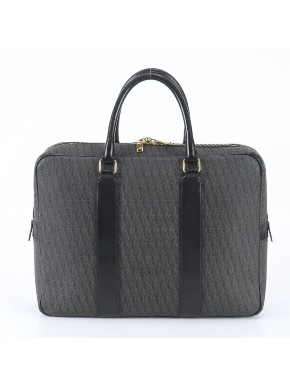Saint Laurent Paris YSL Monogram All Over Pattern Leather Business Document